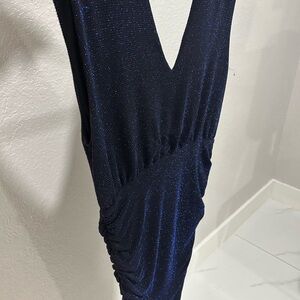 Elegant Navy Blue Women's Dress